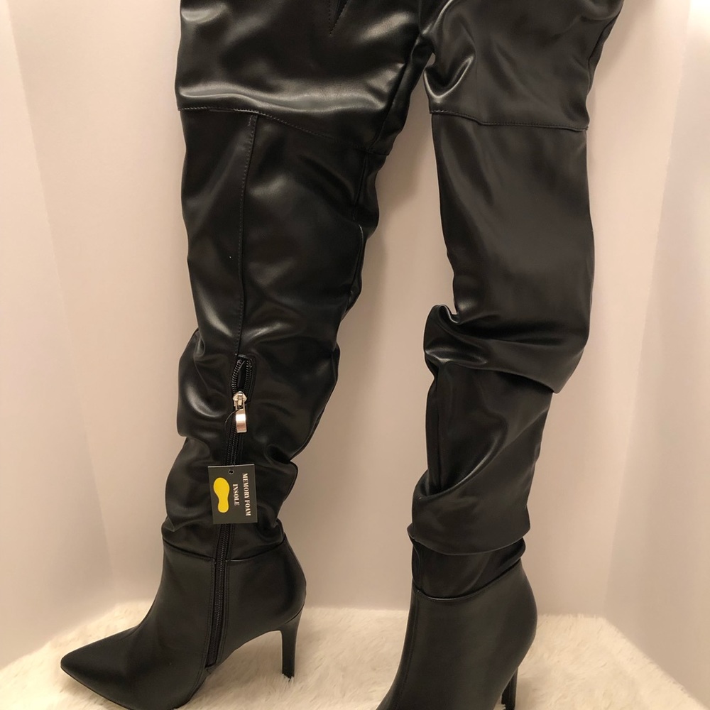 Fashion Nova thigh high boots NWT
